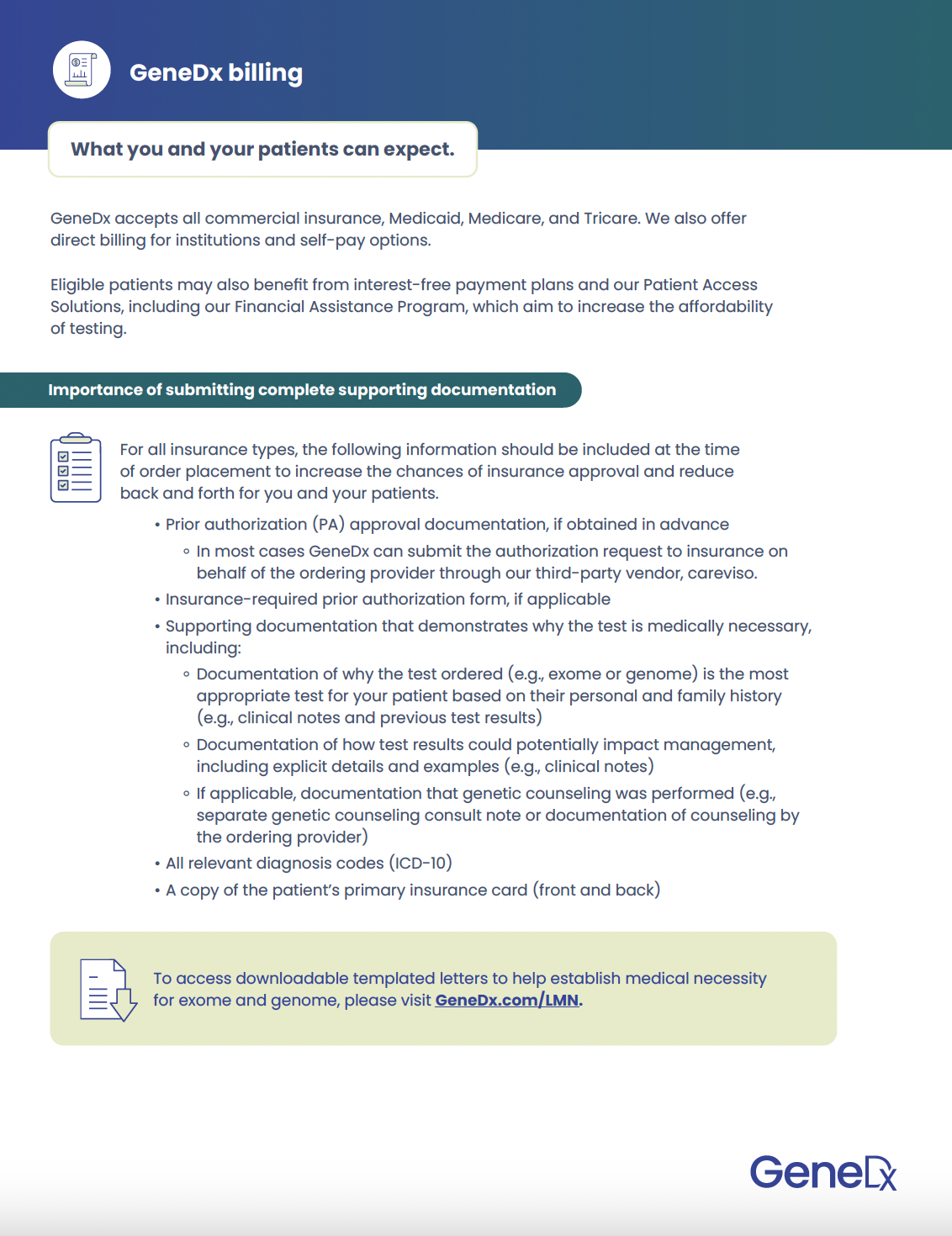 Ordering GeneDx testing GeneDx Ordering GeneDx testing GeneDx
