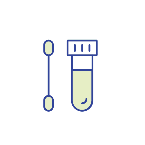 icon of a swab and test tube